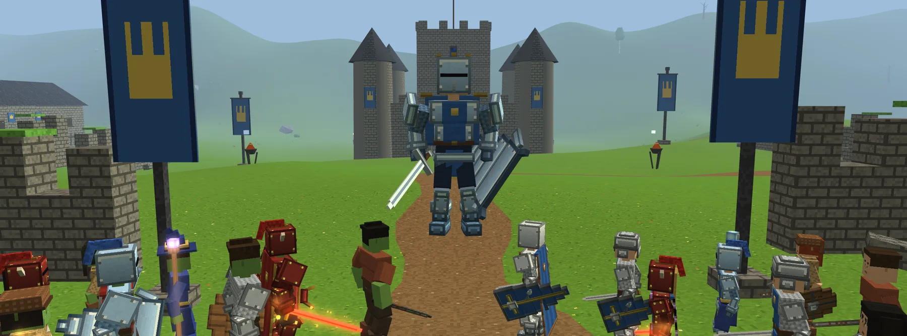 The War Keeper of Valcrest stands before its fort as both nations close in